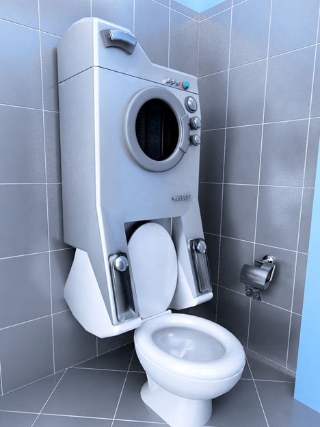 washing machine toilet