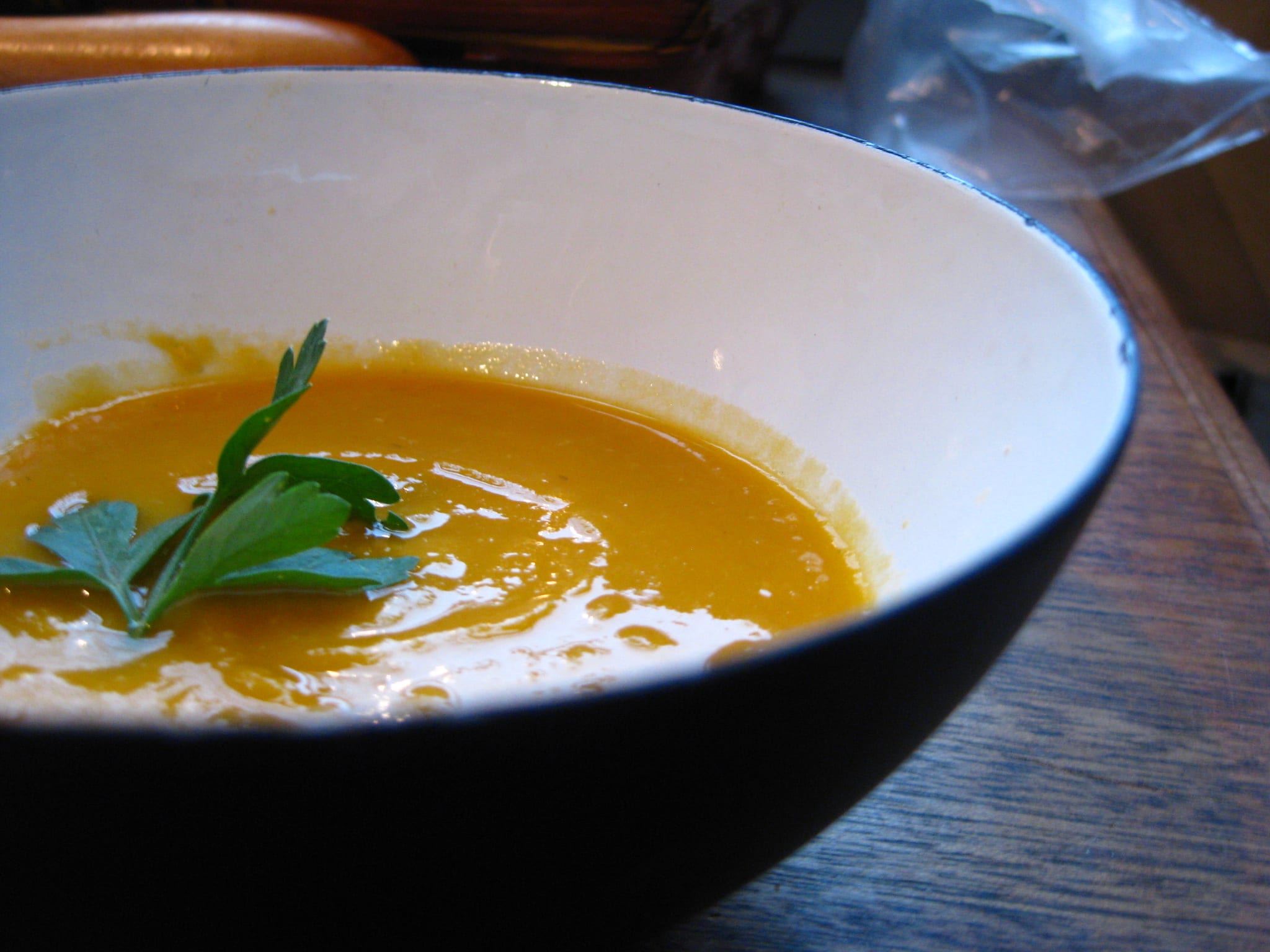 creamy squash coconut lentil soup