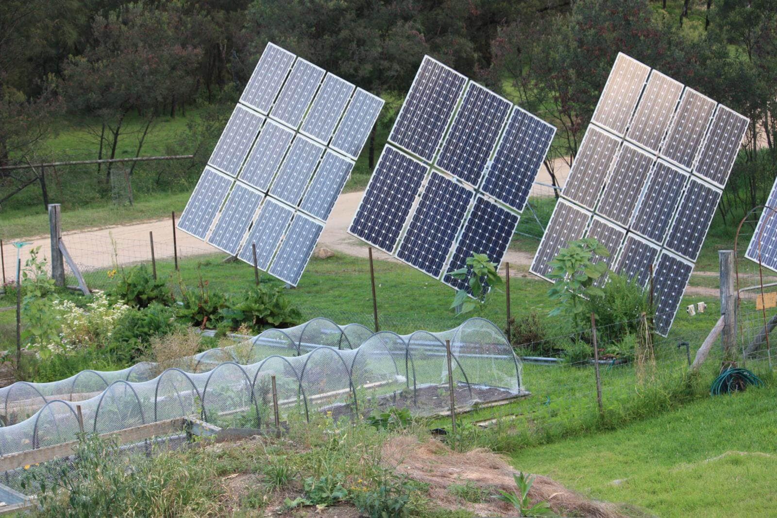 Solar Panels in Garden