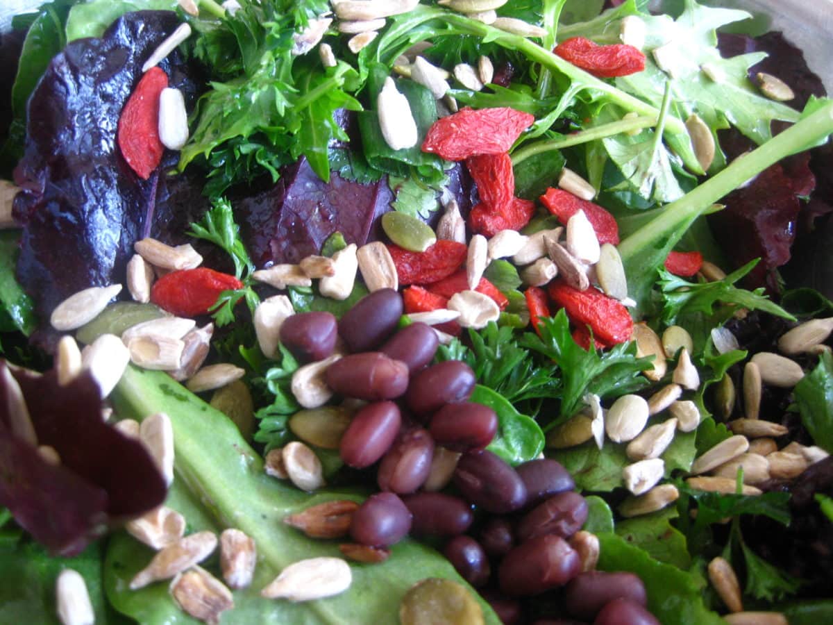 Quinoa Flax Salad Power Bowl ingredients