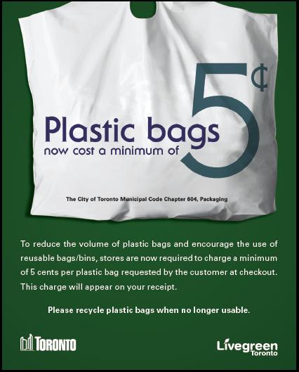 Toronto Plastic BagTax