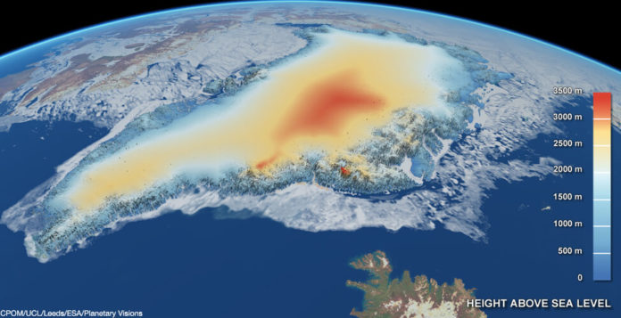 Cryosat images of Greenland
