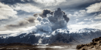 Time-lapse Volcano Video