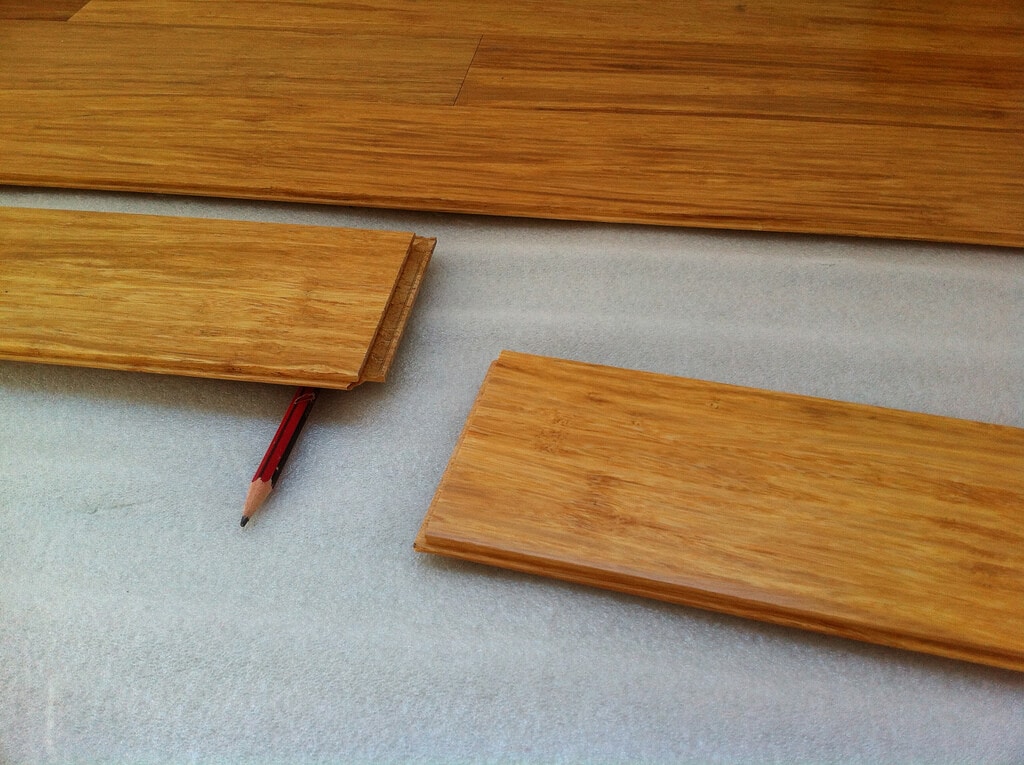 Bamboo flooring assembly