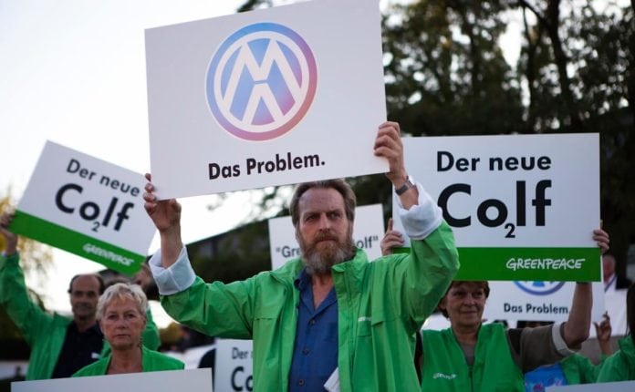 Greenpeace VW protest