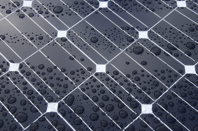 Solar panel water