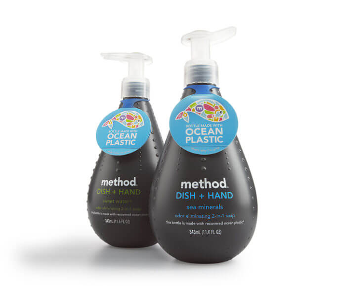 Method ocean plastic soap bottle