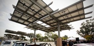 San Diego zoo electric vehicle charging solar panels