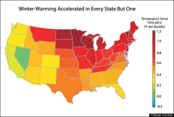 US States Warming