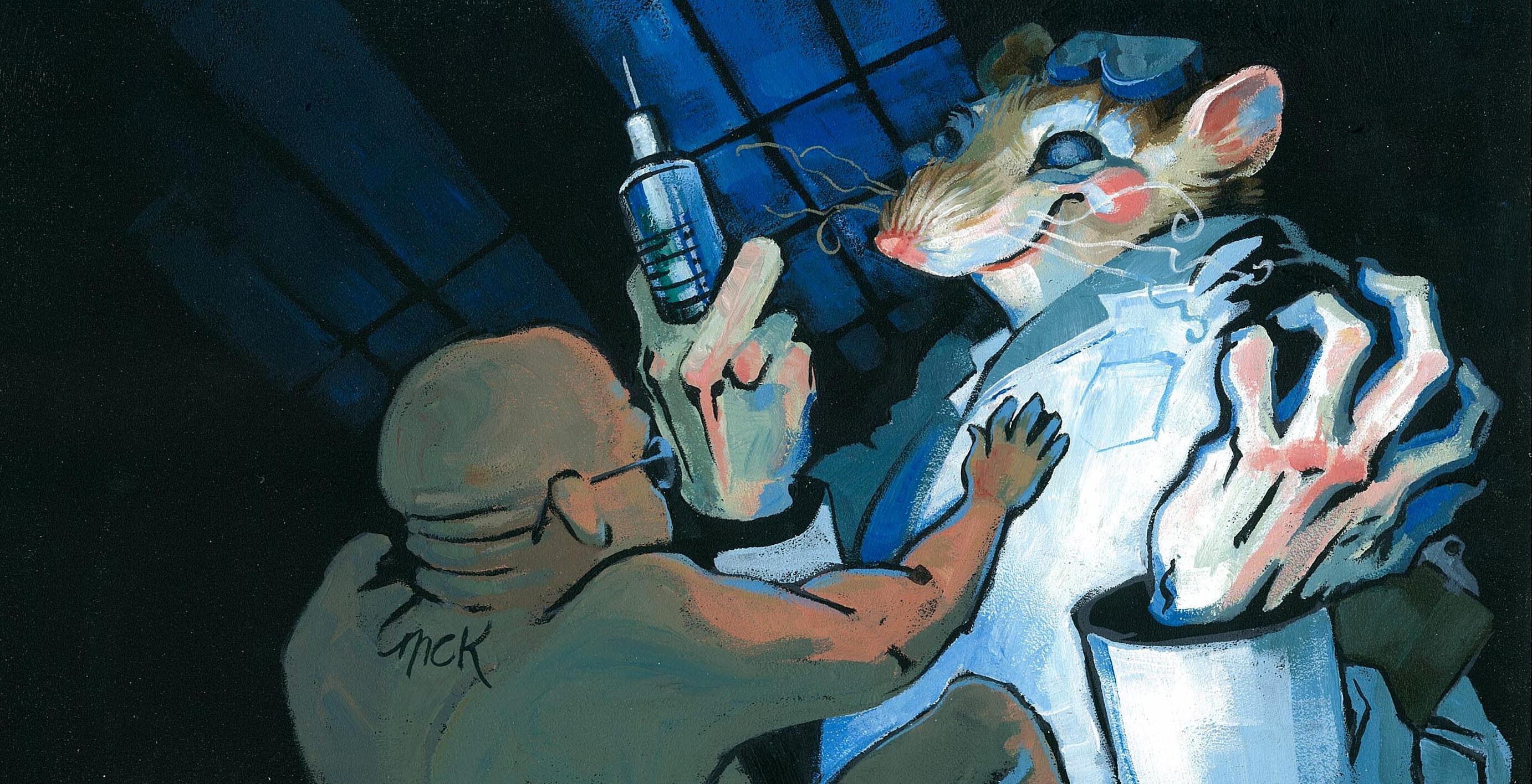 Animal testing illustration