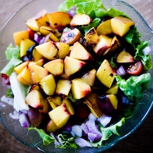 grilled nectarine salad