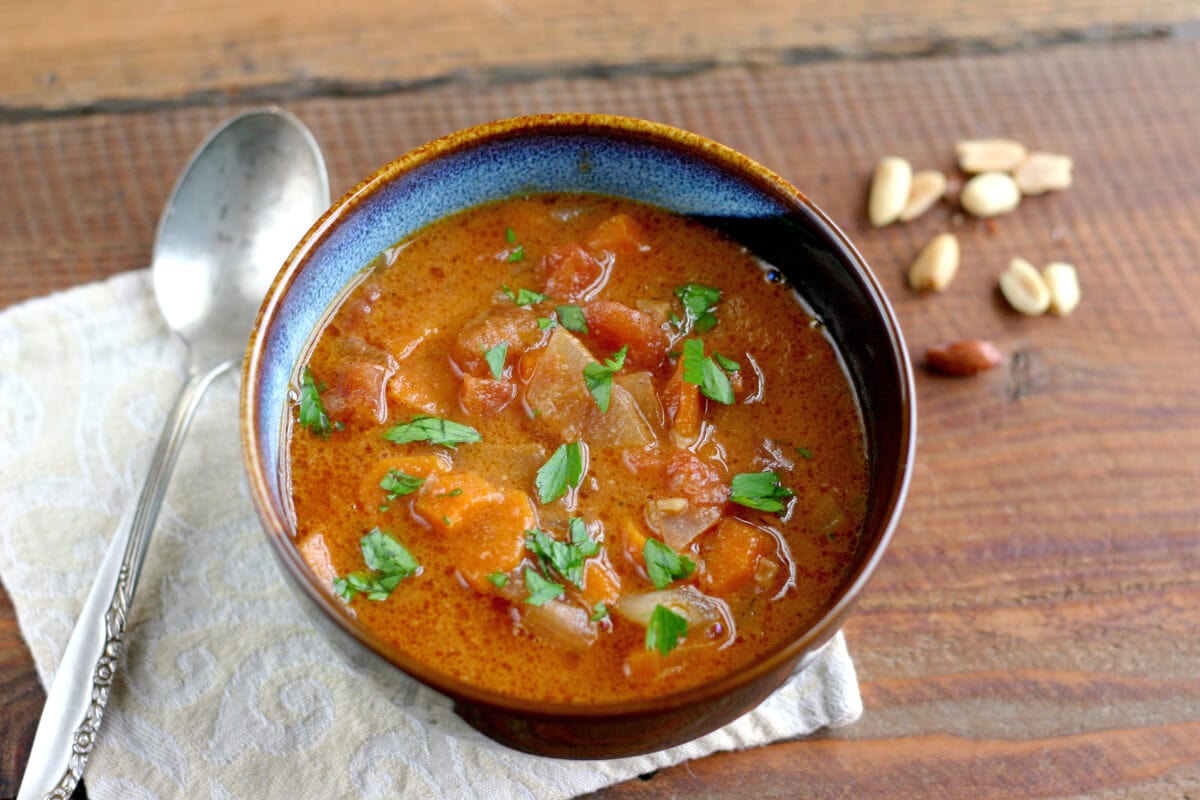 spicy Peanut and tomato soup