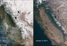 California drought yearly comparison