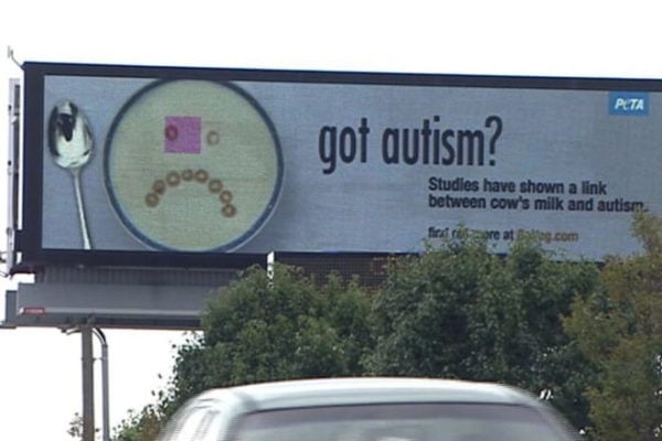 peta autism billboard