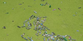 plastic pollution in water