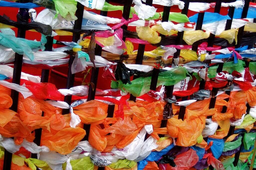 colourful plastic bags