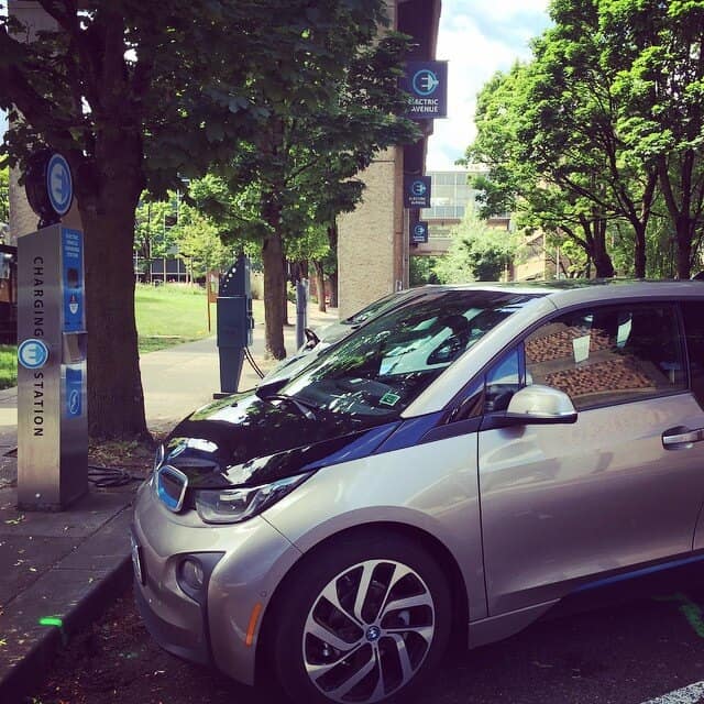 electric car charging in portland