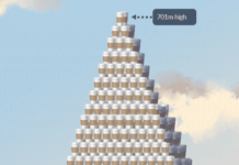 coffee cup tower