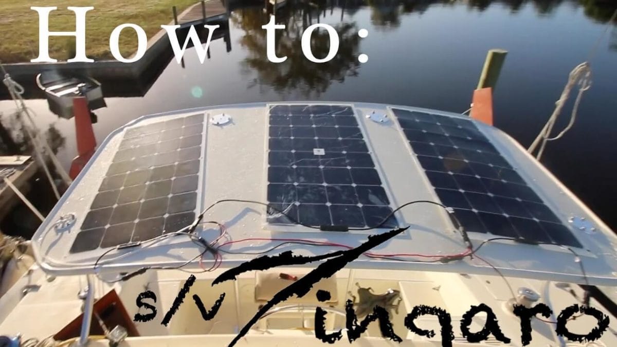 sailboat sunpower solar panels