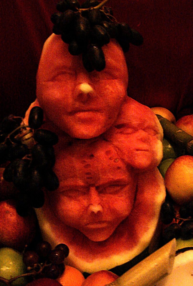 carved veggie faces