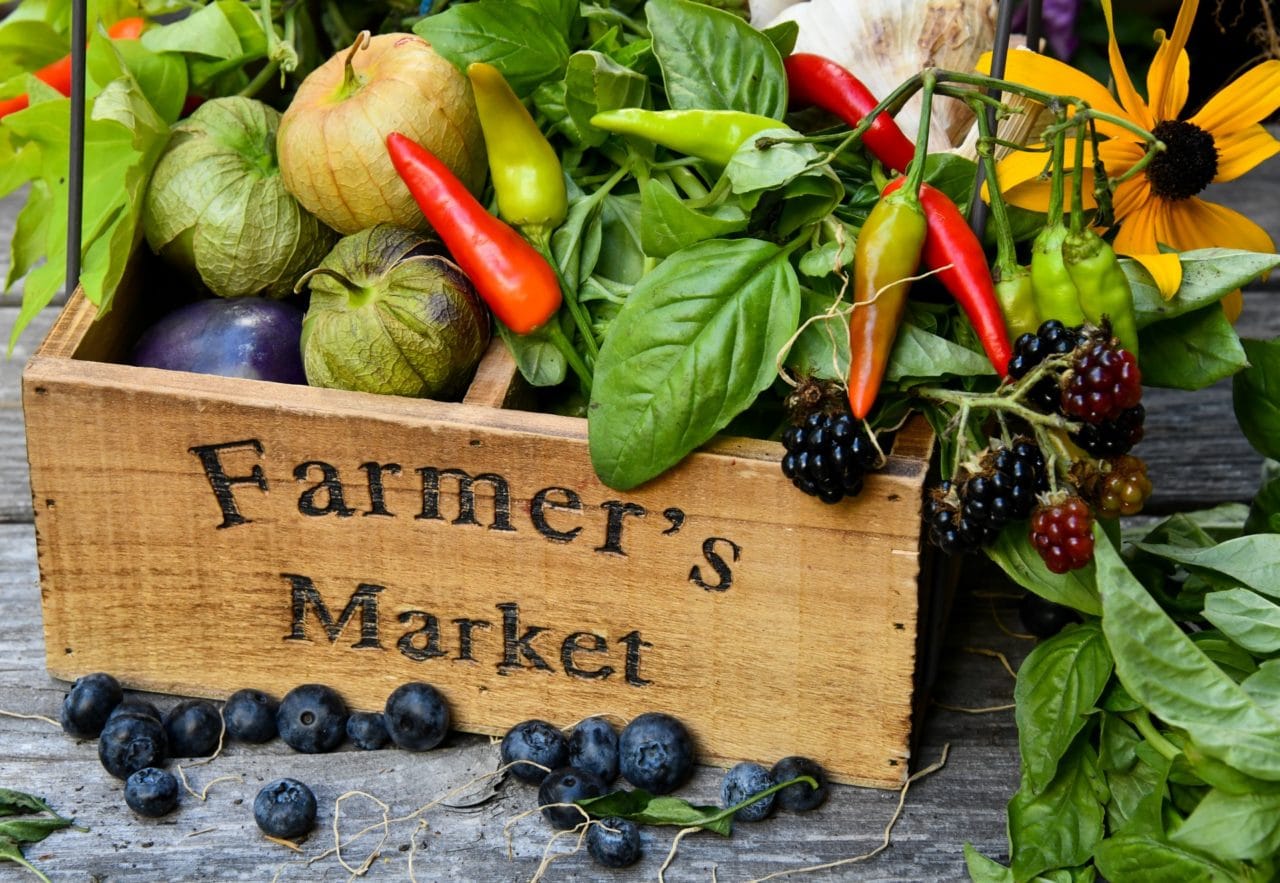 Eco-friendly shopping tips - shop at local farmers markets