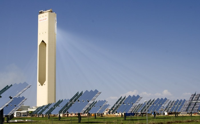 concentrated solar power plant