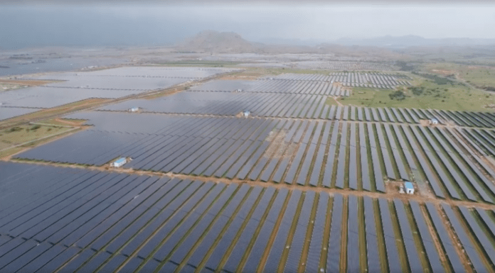 Pavagada solar park in India