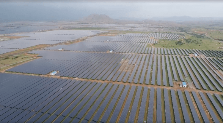 Pavagada solar park in India