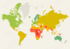 world map of countries for climate change