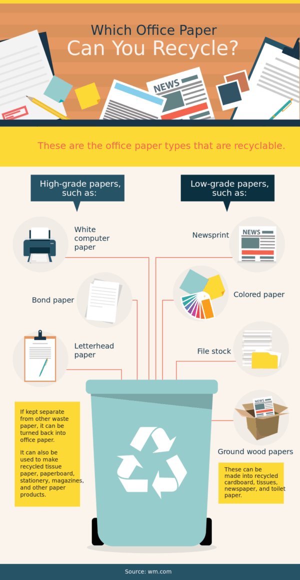 How and Why Your Company Should Recycle Paper (Infographic) Greener Ideal