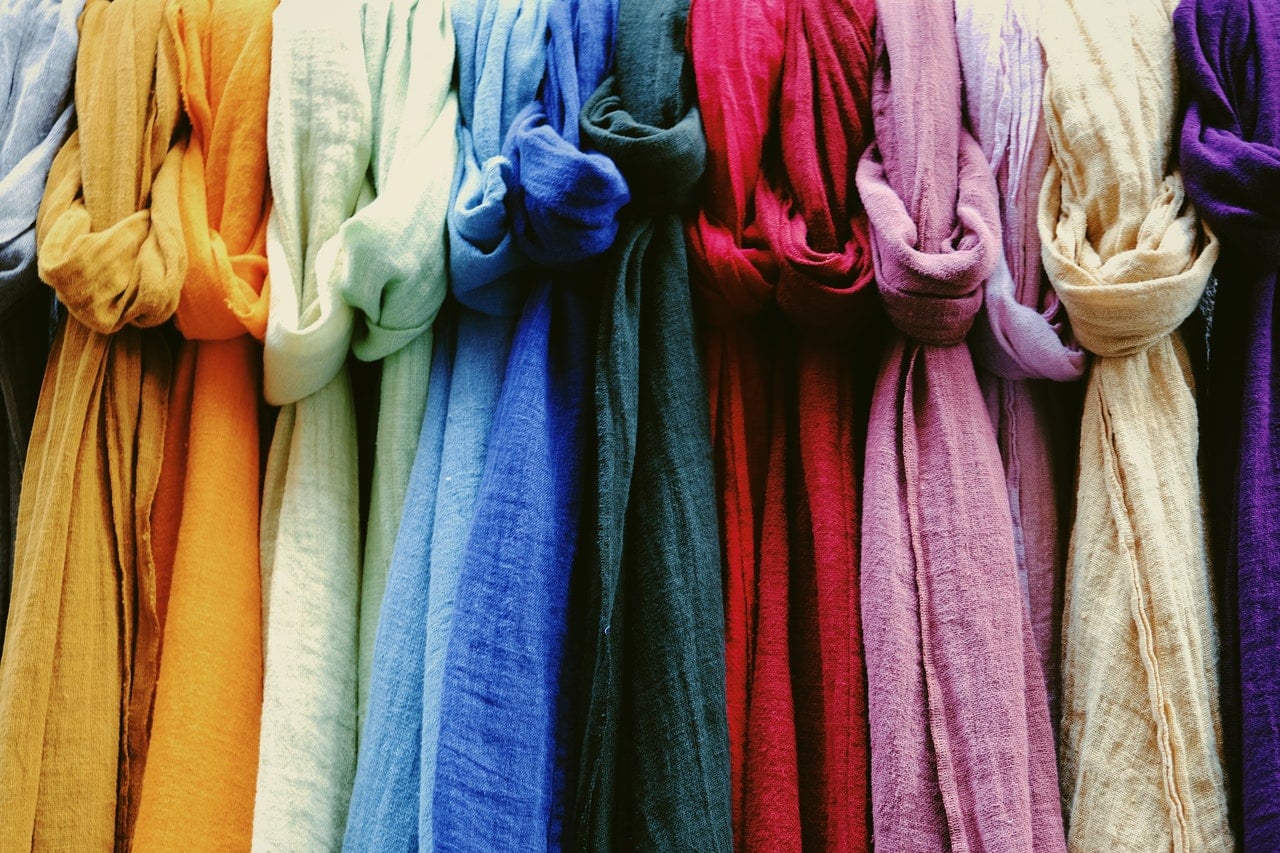 dyed fabric