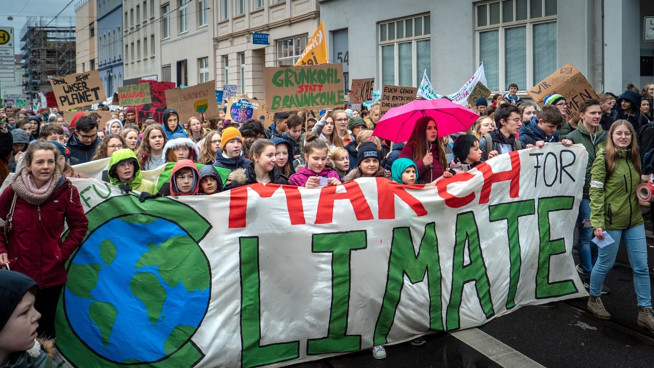peaceful climate change protests