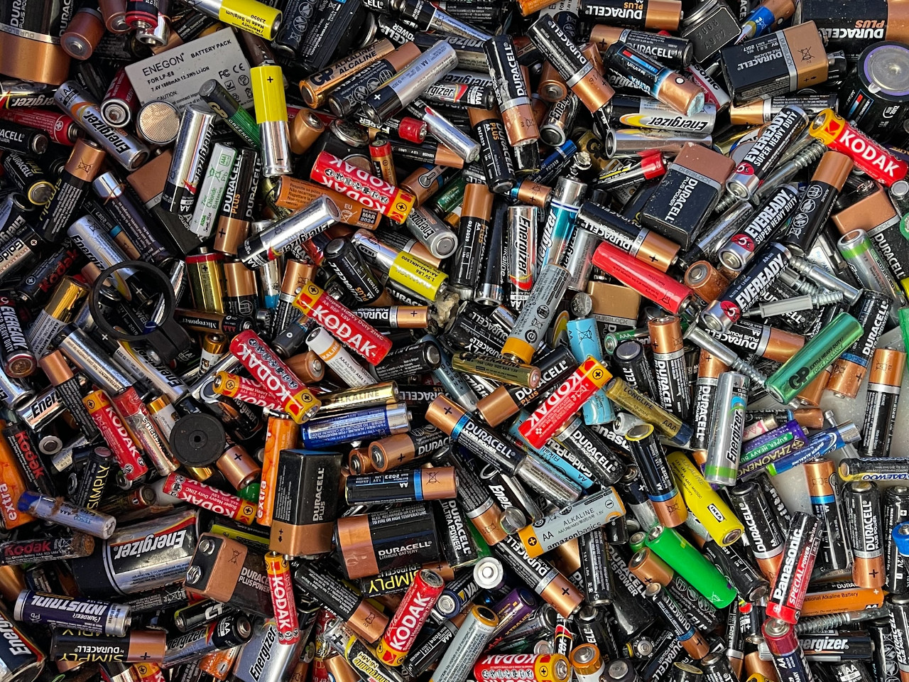assortment of batteries