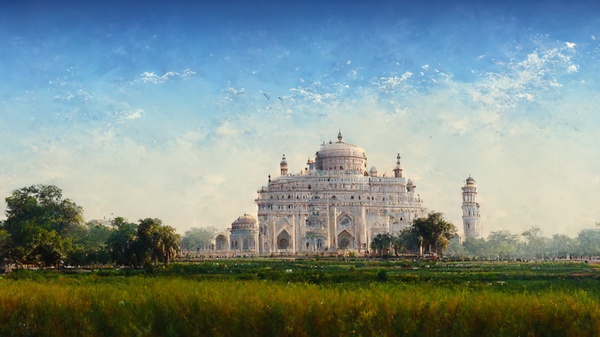 Agra, India in a future without climate change