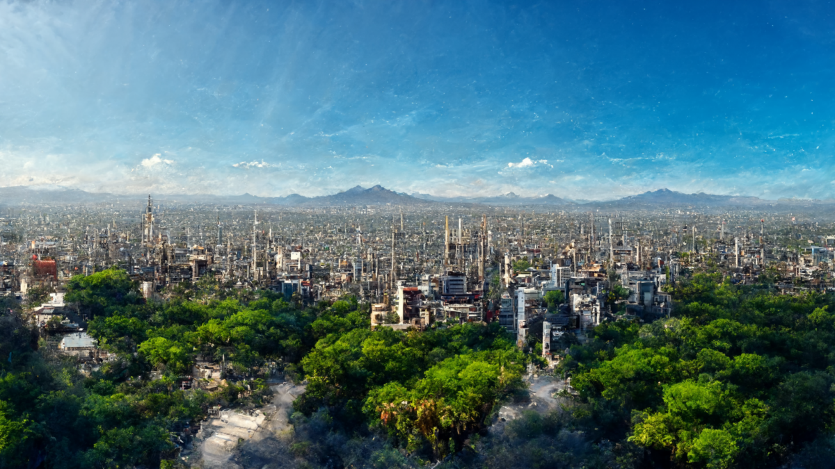 Mexico City in the year 2100