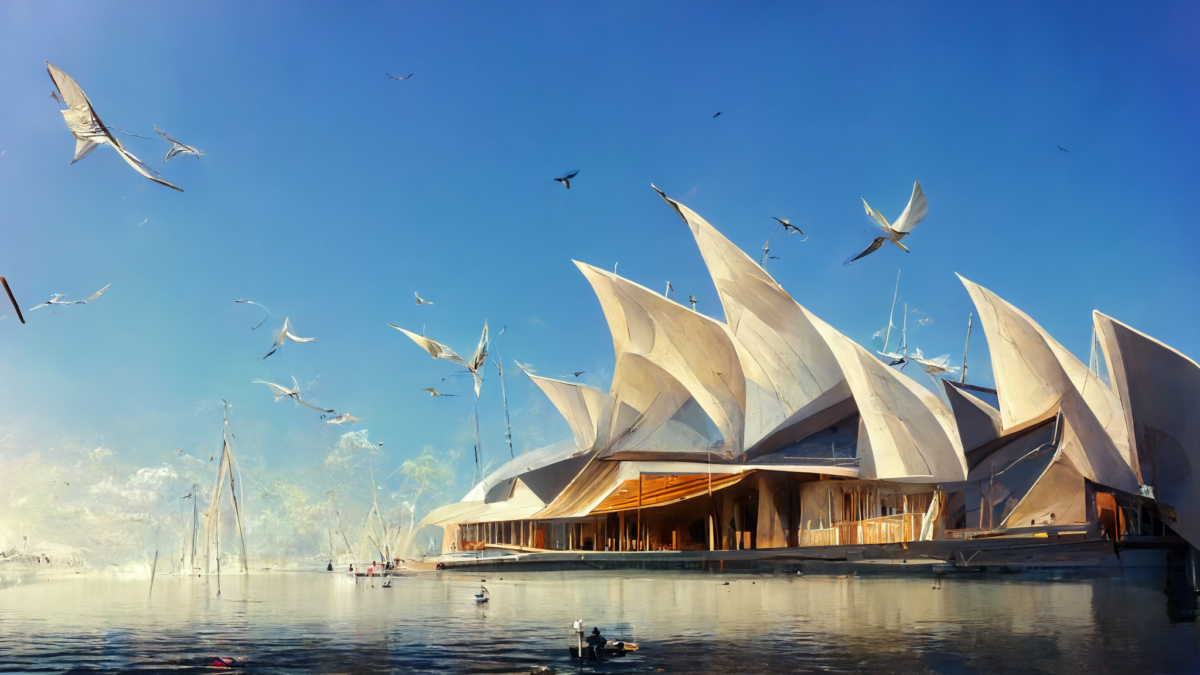 Sydney, Australia in the year 2100