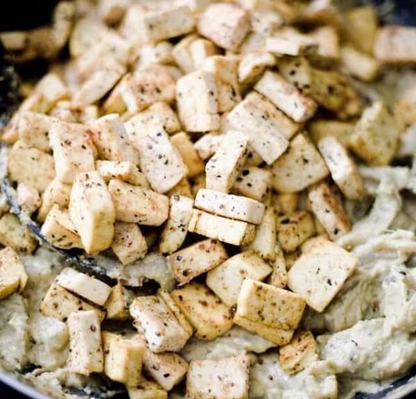 tofu and lemongrass mixture