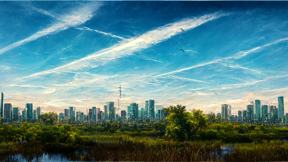 Toronto, Canada in the year 2100