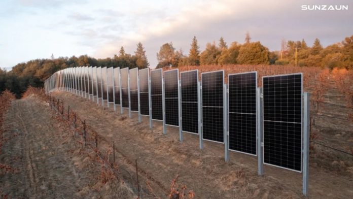 Sunzaun vertical solar farm