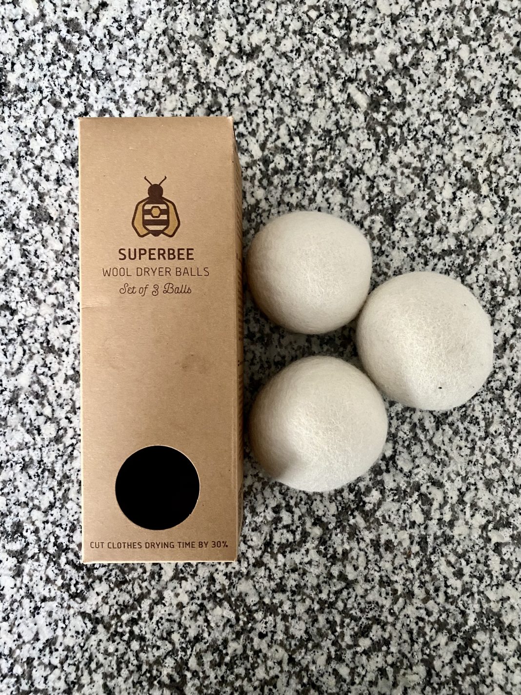 Superbee Wool Dryer Balls - Reusable Set of 3