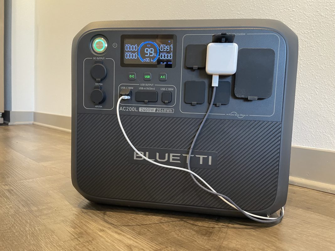 blluetti ac200L charging