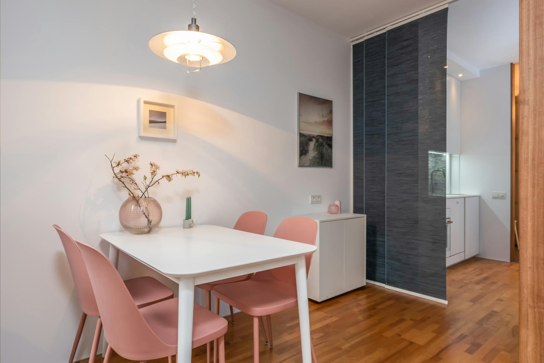interior of apartment with modern furniture