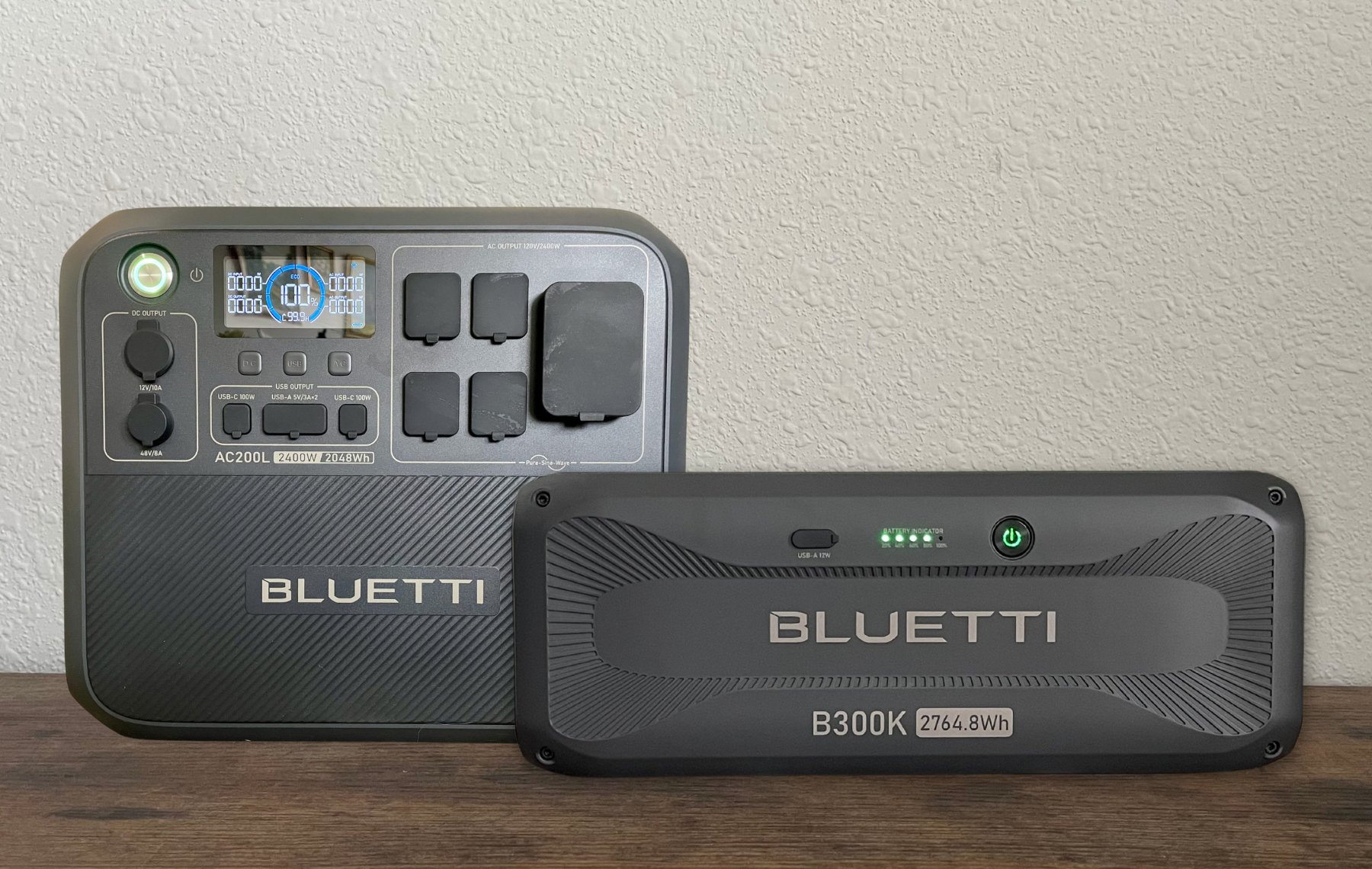Bluetti B300K expansion battery with AC200L Power station