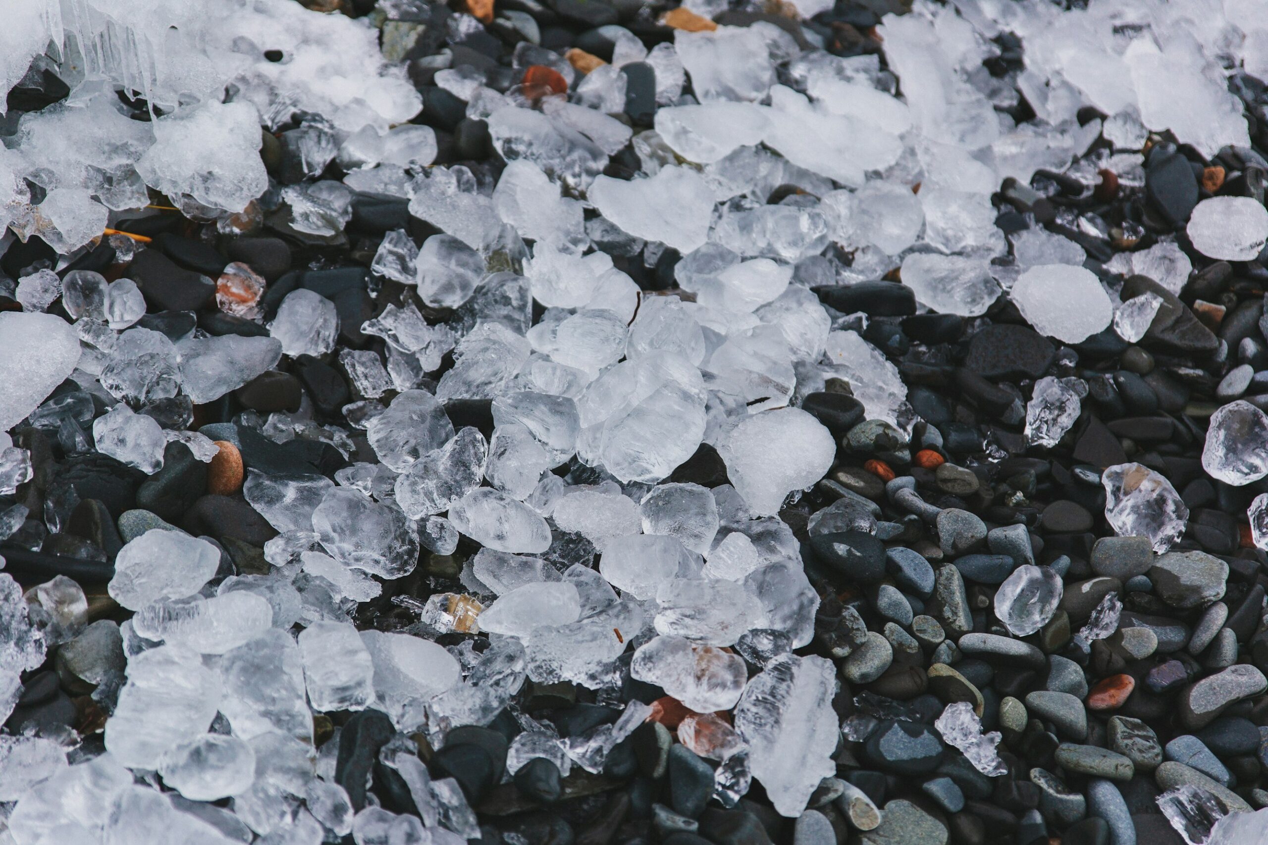 hail on ground